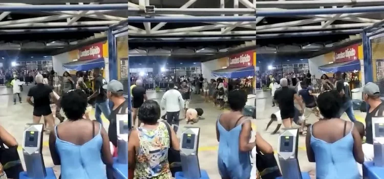 Funcionários do ferry-boat protestam por segurança após colegas serem agredidos por passageiros em terminal