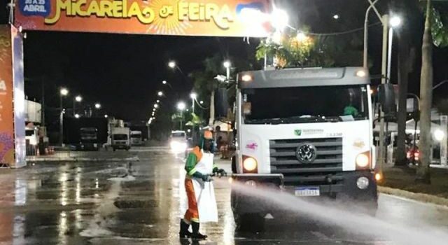 Sesp recolhe quase 50 toneladas de lixo no circuito e transversais da Micareta de Feira