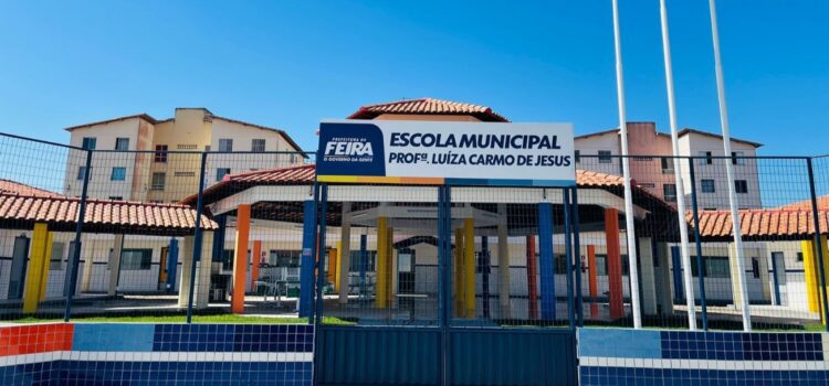 Escola Municipal Profª. Luíza Carmo de Jesus será entregue à comunidade nesta quarta