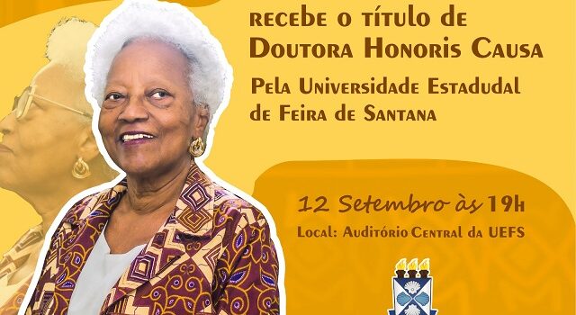 Uefs concederá título de Doutora Honoris Causa à Ivannide Santa Bárbara