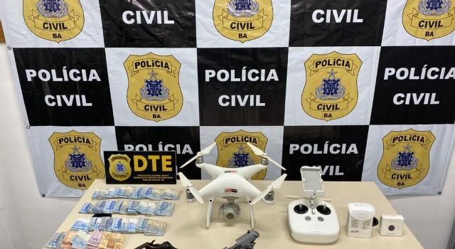 DTE apreende drone do tráfico, armas e munições durante Operação Paz em Feira de Santana