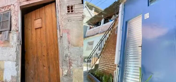 Corrente do bem: arquiteta reforma “minicasa” de homem que a ajudava em projeto social