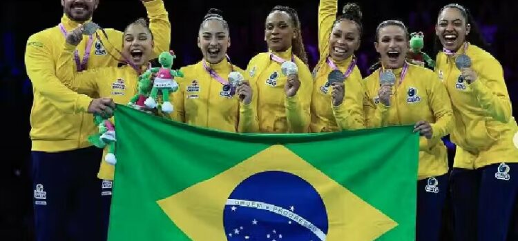Medalha de prata leva Brasil a conquista histórica no Mundial de Ginástica