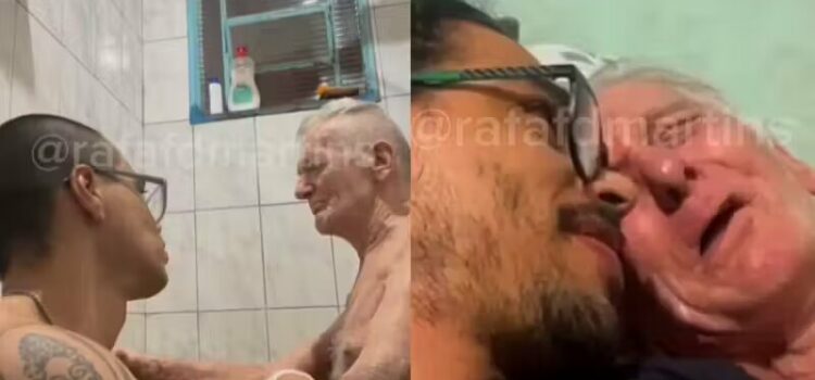 Filho pede ao pai para não sentir vergonha por limpar as fraldas dele