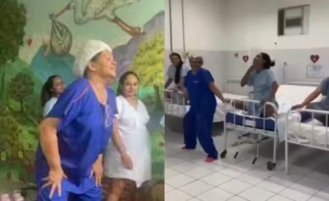 Técnica de enfermagem diverte gestantes com dança antes do parto e viraliza