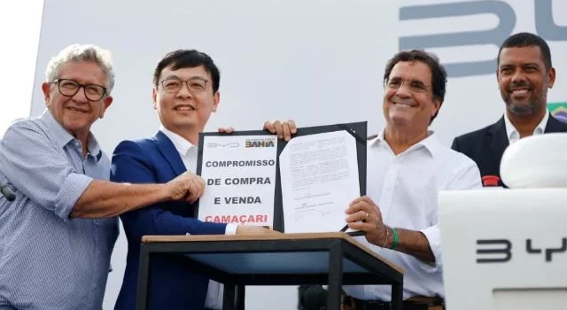 Com novo marco histórico, BYD inicia obras de complexo fabril que deve gerar 10 mil empregos na Bahia
