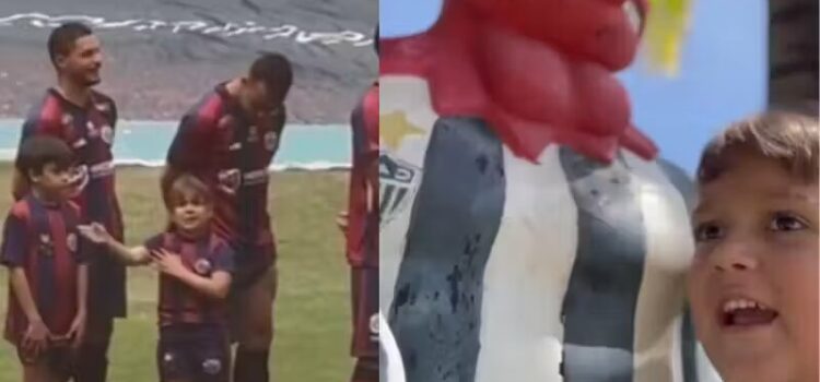 Torcedora mirim do Galo que chorou ao entrar com o time errado em campo, ganha recompensa