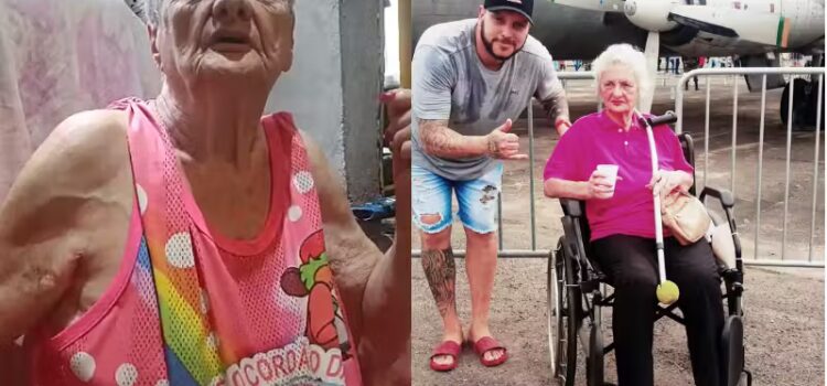Idosa cadeirante de 86 anos pede último desejo e neto corre para atender; vídeo
