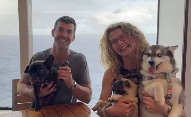Navio de cruzeiro desvia da rota e resgata pessoas e cães encalhados no Pacífico durante tempestade