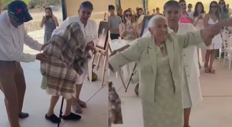 Idosa de 96 anos engana convidados e faz surpresa na festa: