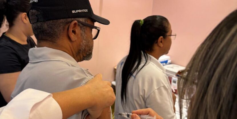 Saúde aplicou 1.374 doses contra a gripe neste sábado e domingo