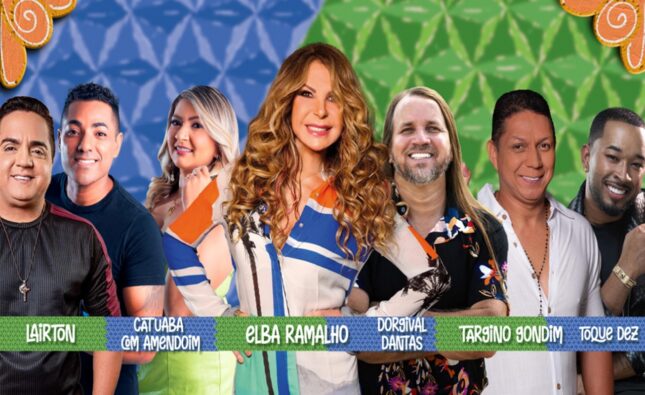 Dorgival Dantas, Elba Ramalho, Falamansa Daniel estão entre as atrações já confirmadas para o Arraiá de Feira