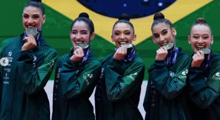 Ouro para o Brasil: meninas da ginástica rítmica conquistam o 1º lugar no Pan-Americano