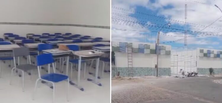 Com escola em reforma, ano letivo ainda não começou para cerca de 800 alunos em cidade da Bahia