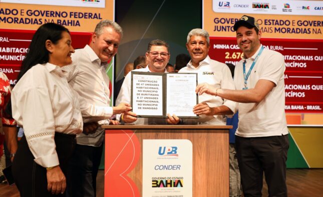 Habitação é direito. Esse é um projeto fundamental”, reforçou Jerônimo em anúncio da construção de 3.401 habitações do MCMV na Bahia