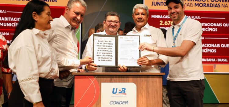 Habitação é direito. Esse é um projeto fundamental”, reforçou Jerônimo em anúncio da construção de 3.401 habitações do MCMV na Bahia