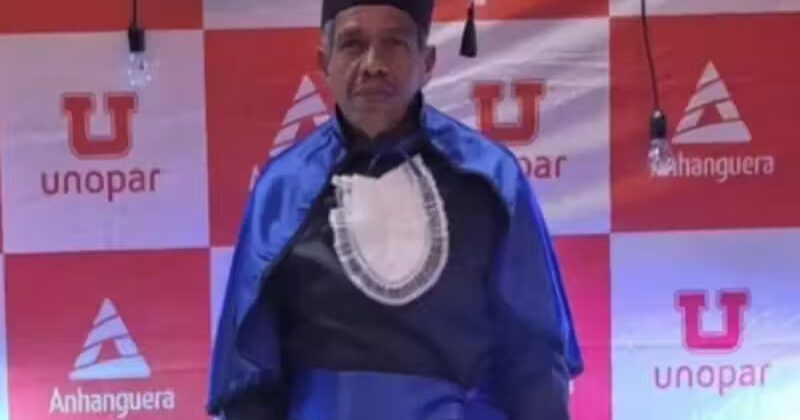 Aos 61 anos, pedreiro se forma em engenharia e realiza sonho de infância: “Muita gente ria de mim”