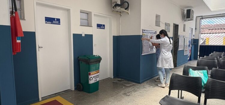 Obras de revitalização da USF Parque Ipê IV e V estão nos retoques finais