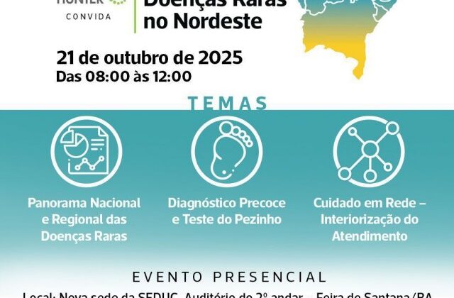 Feira de Santana sedia 1ª edição do “Cenário das Doenças Raras no Nordeste”