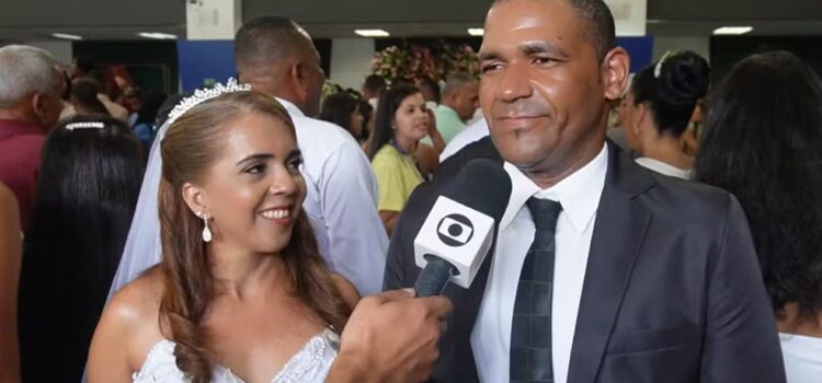 Casamento coletivo reúne 204 casais em Feira de Santana; número de participantes dobra em relação ao ano passado