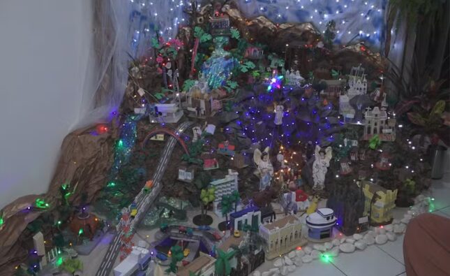 Presépios gigantes em Feira de Santana viram atração e mantêm viva tradição natalina