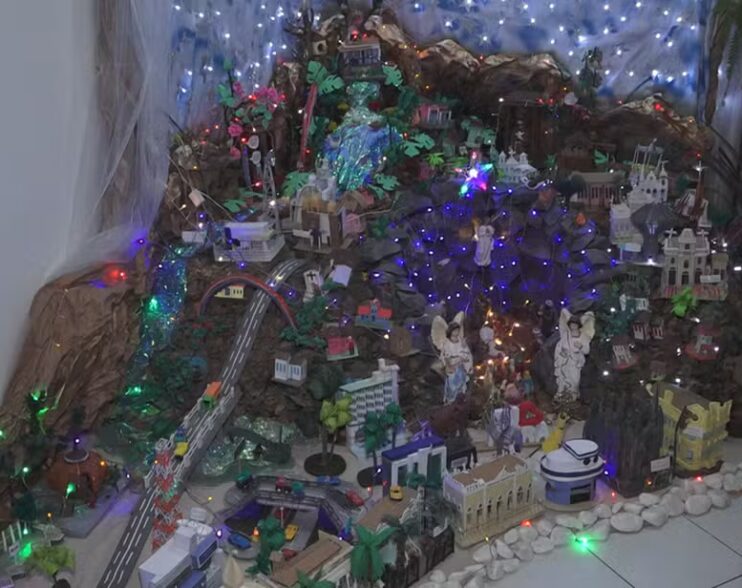 Presépios gigantes em Feira de Santana viram atração e mantêm viva tradição natalina