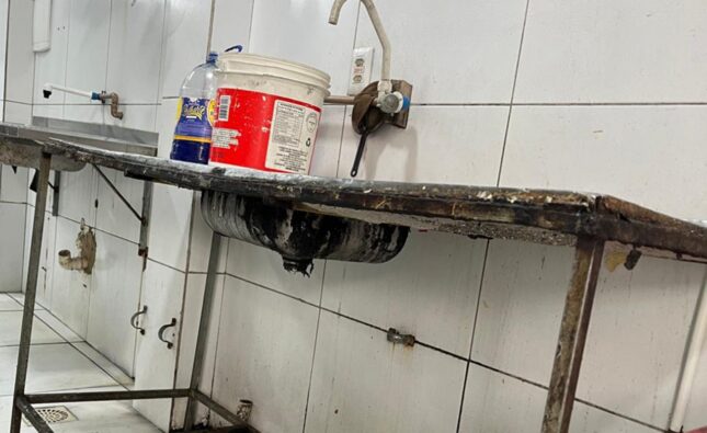 Vigilância Sanitária interdita cozinha industrial no bairro São João