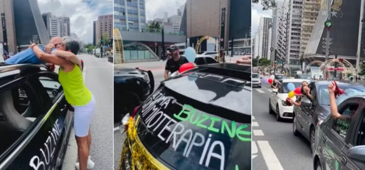 Família de Salvador faz buzinaço para comemorar última quimioterapia de adolescente: ‘Vencemos’