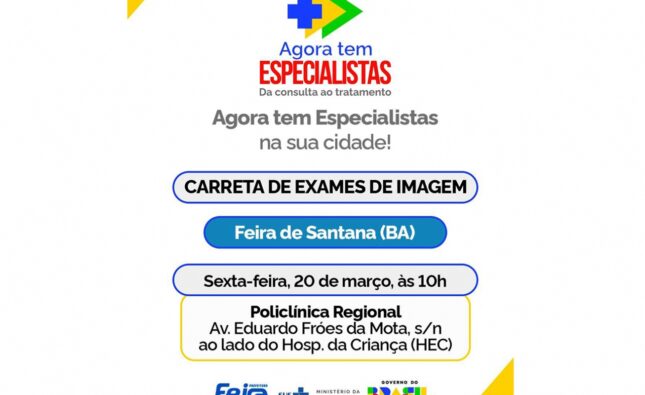 Carreta de imagem amplia acesso à tomografia e atenderá pacientes de 28 municípios da região de Feira