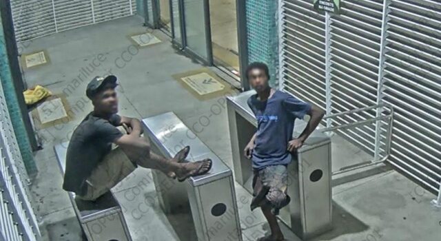 Câmeras de videomonitoramento identificam dois suspeitos de furto de fiação em estação do BRT