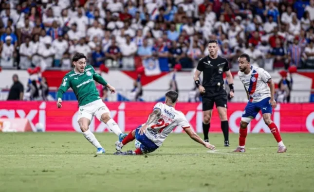 Bahia é superado pelo Palmeiras e sai do G-4 no Campeonato Brasileiro